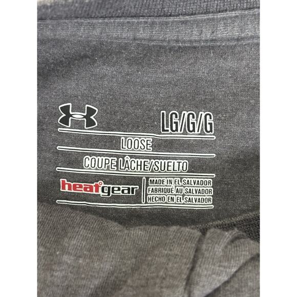 Under Armour Graphic Back T-Shirt Men’s Large Gray UA Logo Performance Tee - Picture 6 of 16